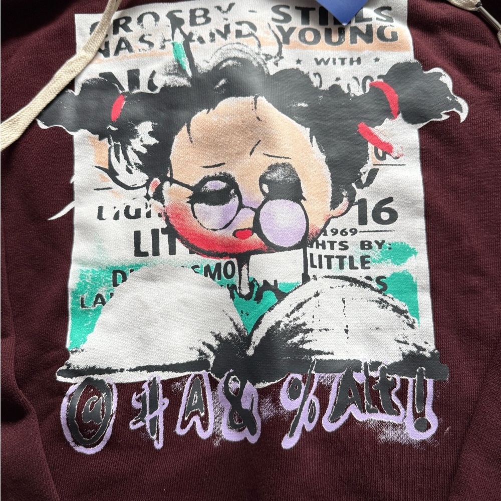 Graphic Hoodie - Maroon